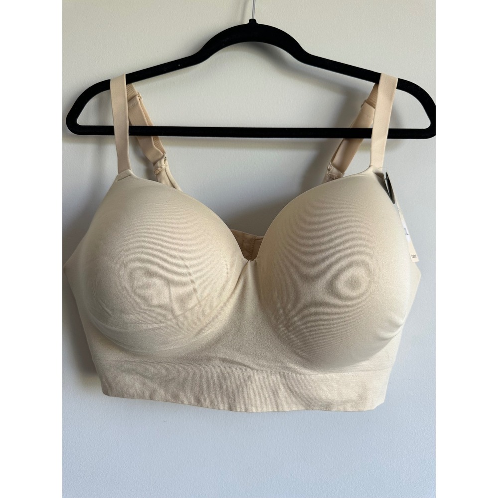 Truekind Supportive Comfort Wireless Shaping Bra Beige 3XL Nude Seamless 10210